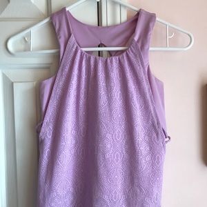 Girls lavender Equestrian Riding Sport Top